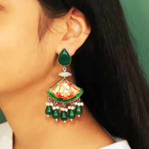 Aalekhya Meena Kundan Dangle Earrings