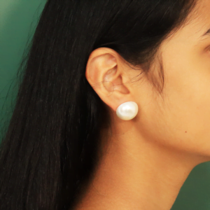 Mukta Big Pearl Studs