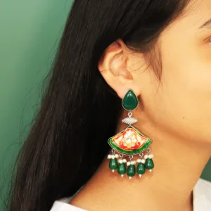 Aalekhya Meena Kundan Dangle Earrings