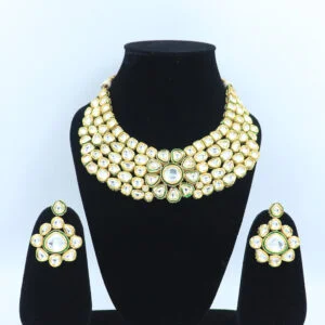 Charuratna Kundan Meena Necklace Set