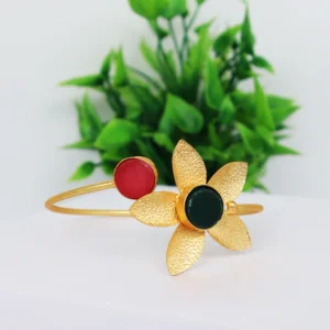 Suvarna Golden Flower Bracelet