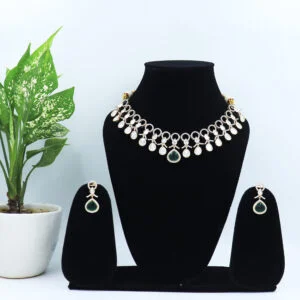 Abhedya Zircon Kundan Choker Set