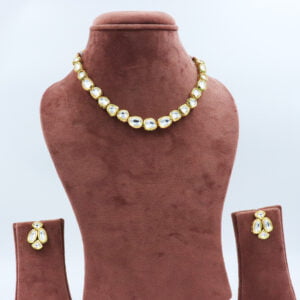 Charuratna Kundan Single Line Necklace Set