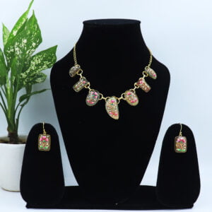 Chitra Necklace Set with Tanjore Painting