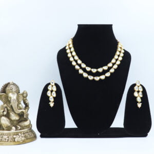 Charuratna Double Line Kundan Necklace Set