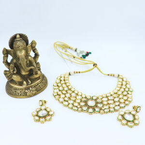 Charuratna Kundan Meena Necklace Set